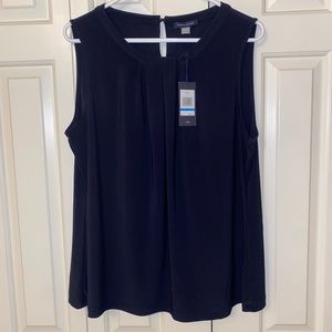 *NWT Tommy Hilfiger navy sleeveless blouse